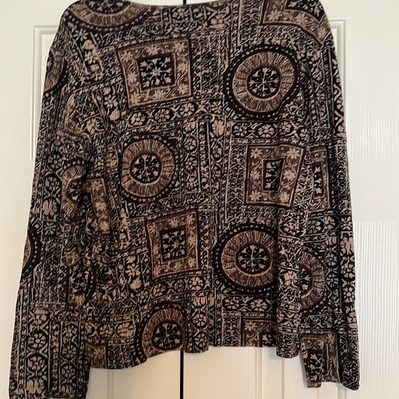 Chico’s brown and tan top - Picture 5 of 7